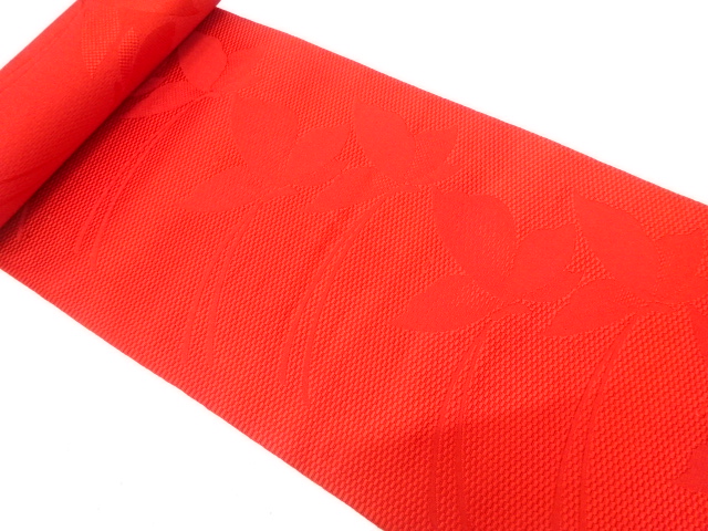 JAPANESE KIMONO / ANTIQUE BOLT FOR HASSUN OBI / WOVEN BUTTERFLY